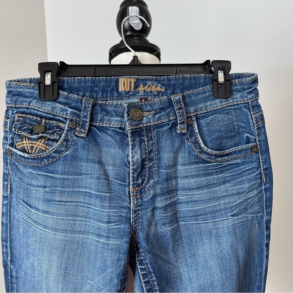 Kut from the Kloth size 6 Tabbed pocket straight leg denim jean pants - Picture 8 of 16
